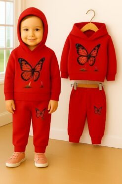 Kids Hoodie & Trouser Set – Soft Fleece Winter Outfit