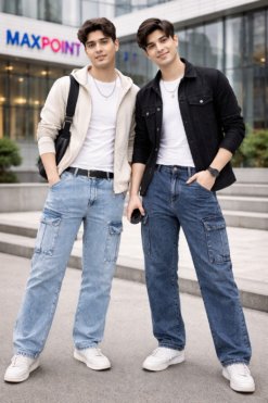 Mans baggy denim pant