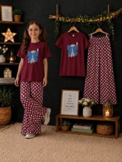 Girls t shirt & plazo set