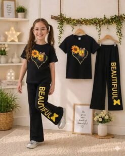 Girls t shirt & plazo set
