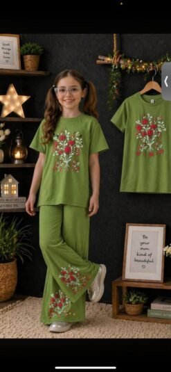 Girls t shirt & plazo set